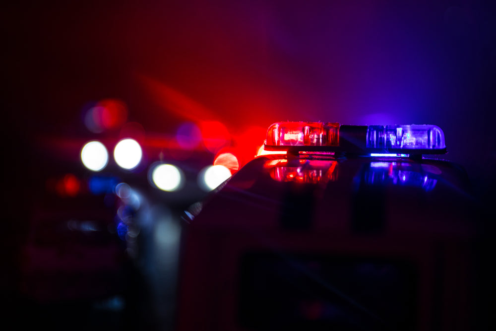 safety police officers emergency lights
