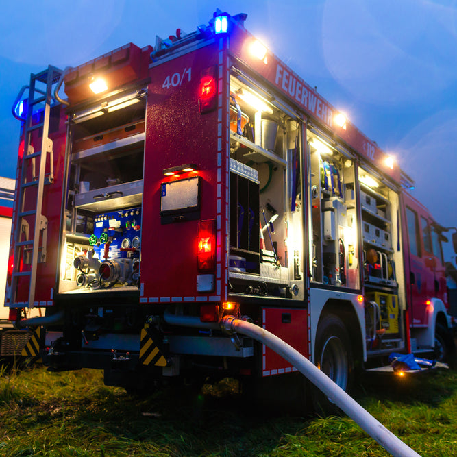 LED lights for EMTs and on-call firefighters