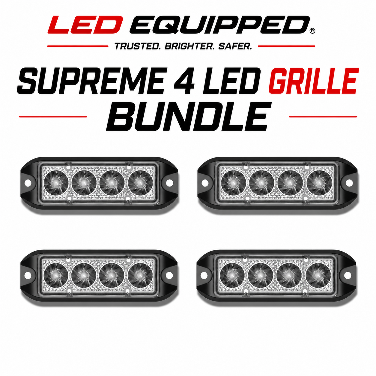 Supreme 4 LED Grille Bundle
