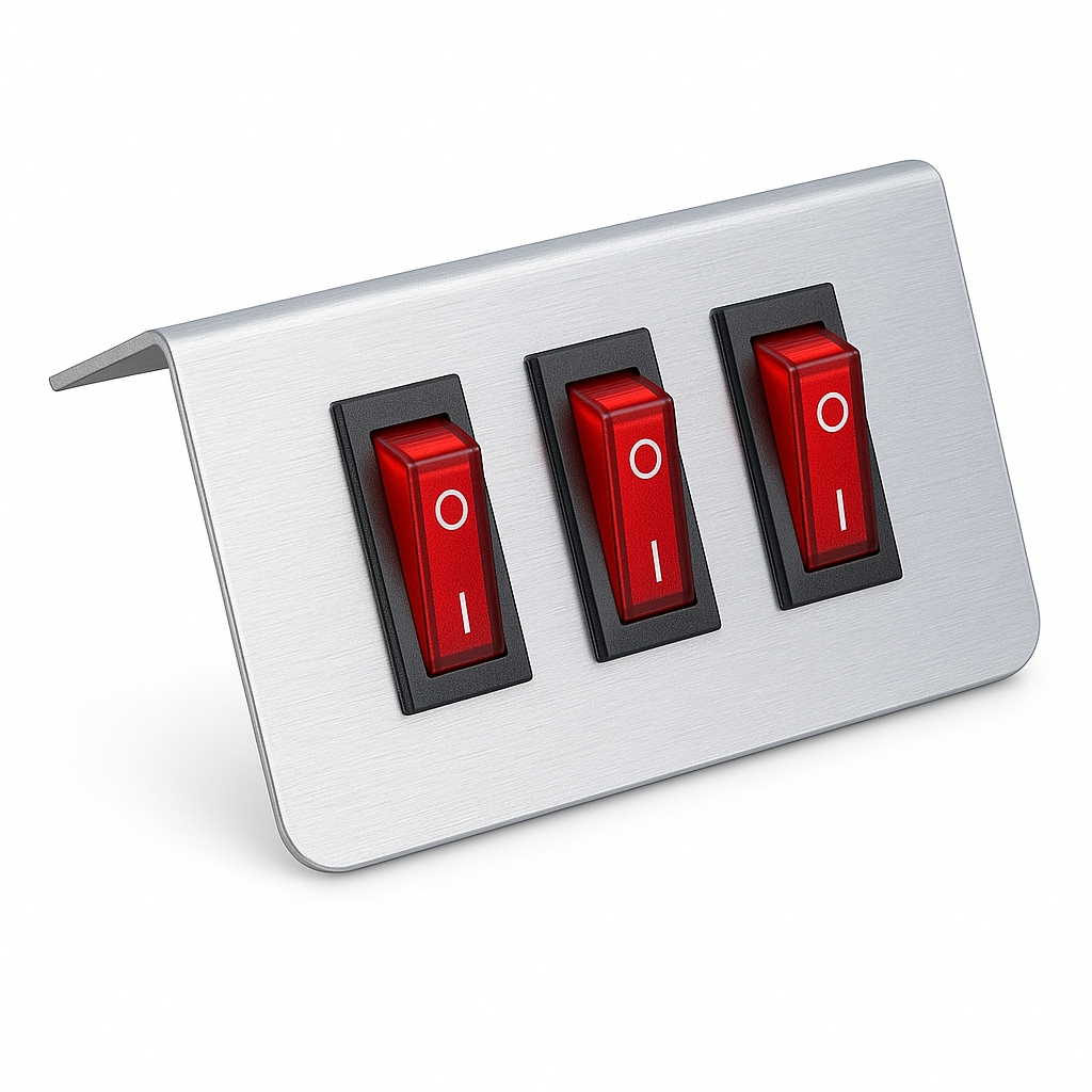 Three Button Switch Plate
