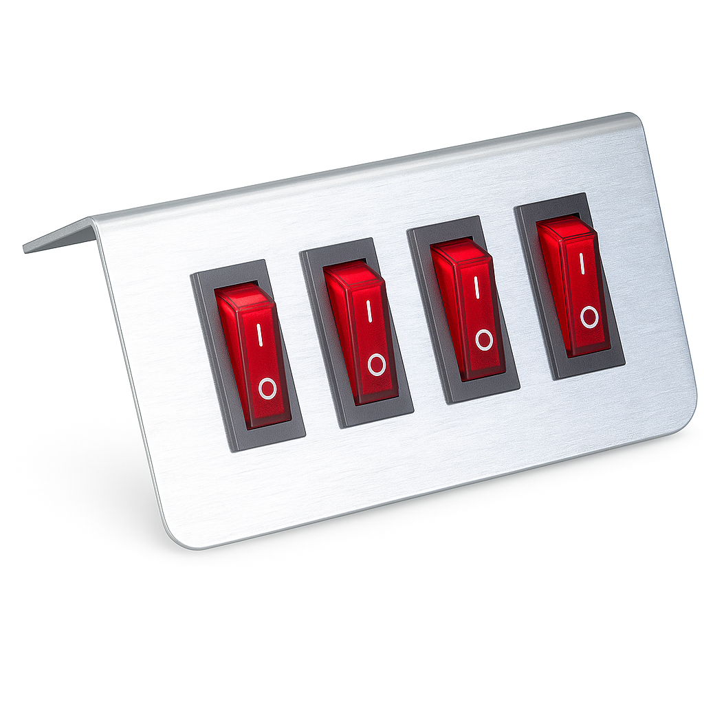 Quad Button Switch Plate