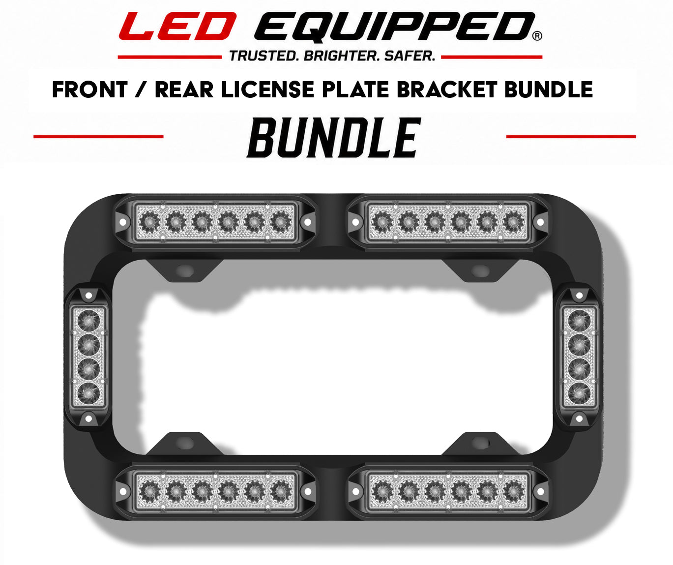 Front / Rear License Plate Bracket Bundle