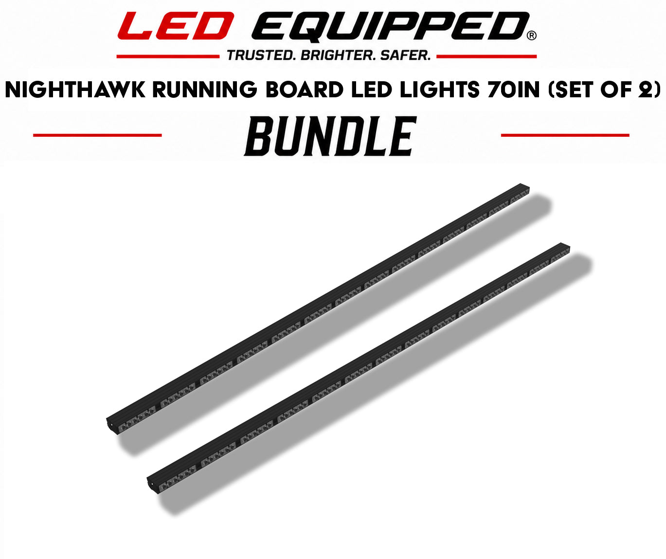 NightHawk Running Board LED Lights 70in (set of 2)