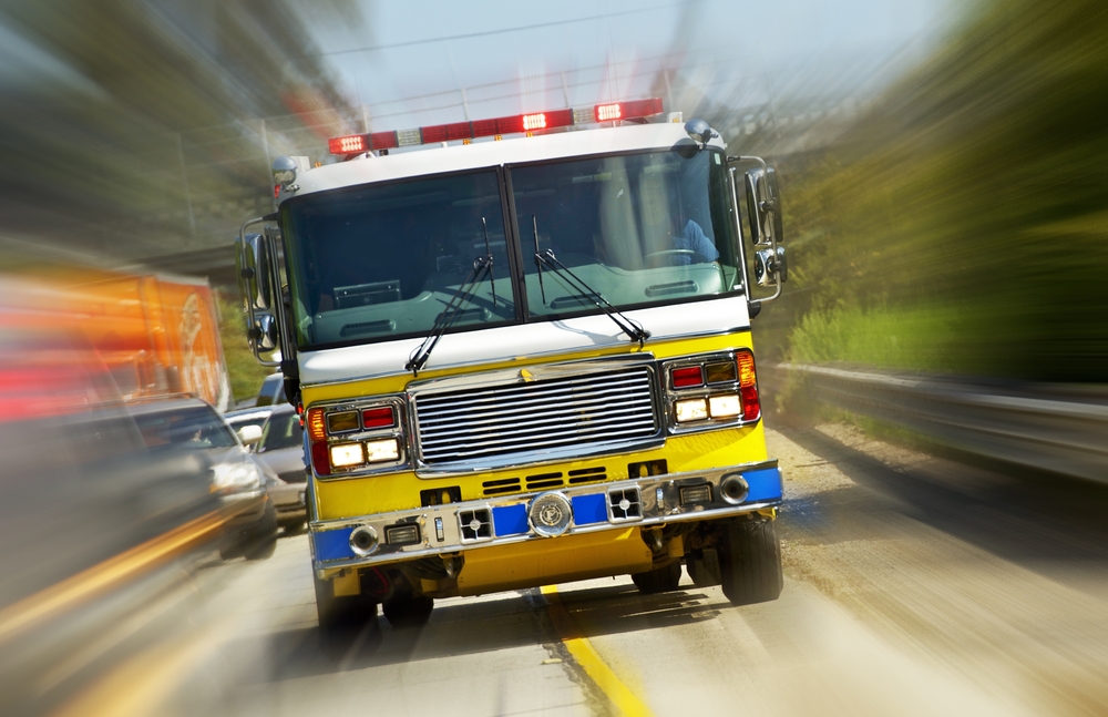 rules volunteer firefighter emergency lights